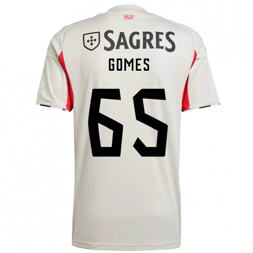 Danxen Women André Gomes #65 Off White Red Away Jersey 2025/26 T-Shirt
