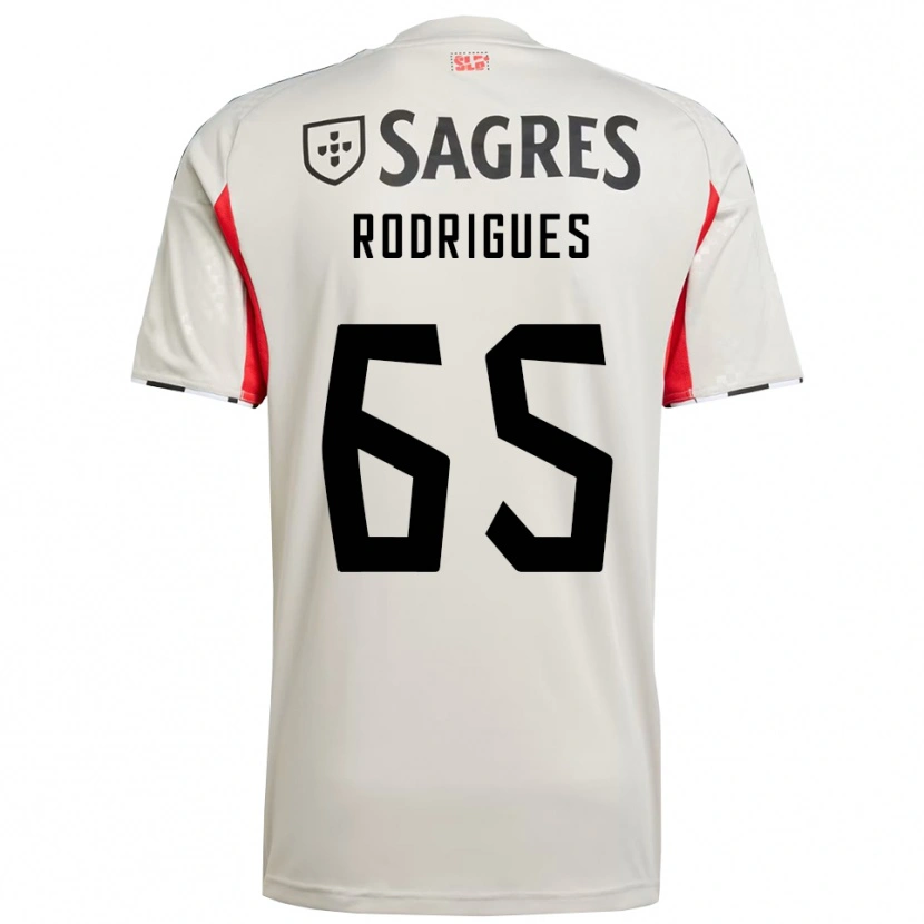 Danxen Women Rafael Rodrigues #65 Off White Red Away Jersey 2025/26 T-Shirt