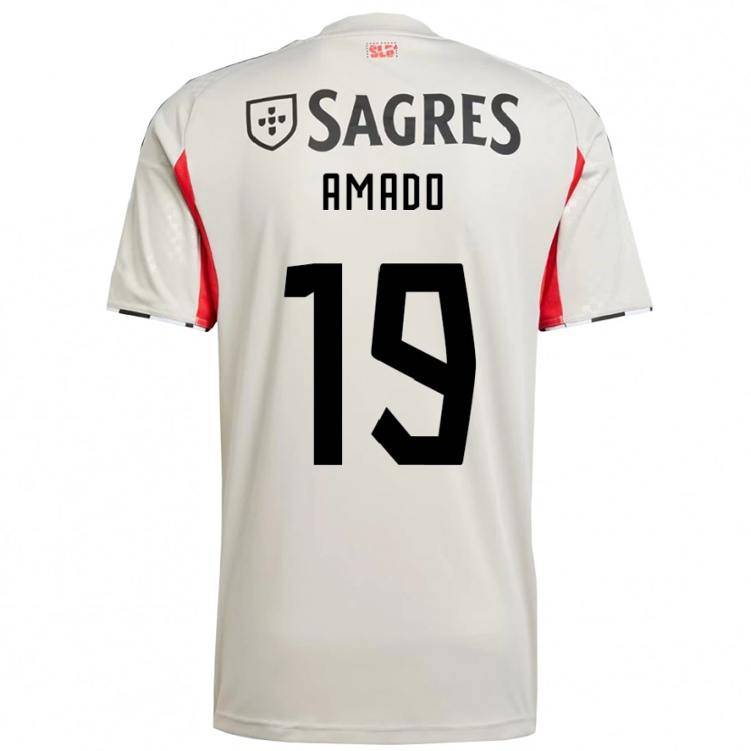 Danxen Women Catarina Amado #19 Off White Red Away Jersey 2025/26 T-Shirt