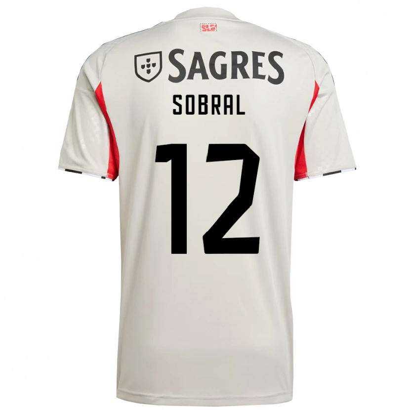 Danxen Women Gonçalo Sobral #12 Off White Red Away Jersey 2025/26 T-Shirt