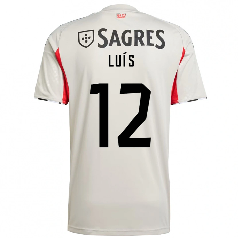 Danxen Women António Luís #12 Off White Red Away Jersey 2025/26 T-Shirt