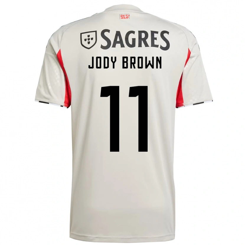 Danxen Women Jody Brown #11 Off White Red Away Jersey 2025/26 T-Shirt