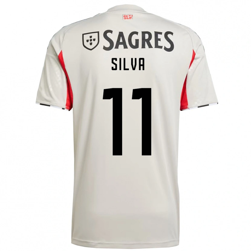 Danxen Women Jéssica Silva #11 Off White Red Away Jersey 2025/26 T-Shirt
