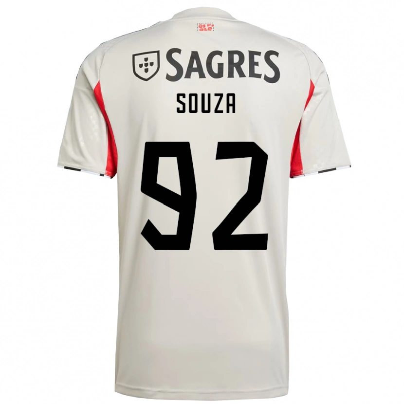 Danxen Women Pedro Souza #92 Off White Red Away Jersey 2025/26 T-Shirt
