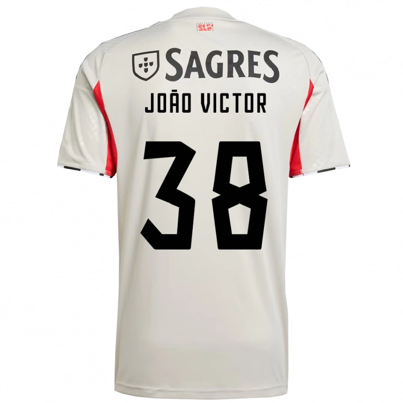 Danxen Women Joao Victor #38 Off White Red Away Jersey 2025/26 T-Shirt