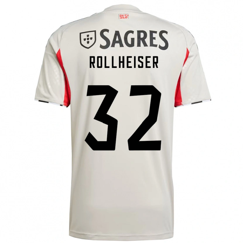 Danxen Women Benjamín Rollheiser #32 Off White Red Away Jersey 2025/26 T-Shirt