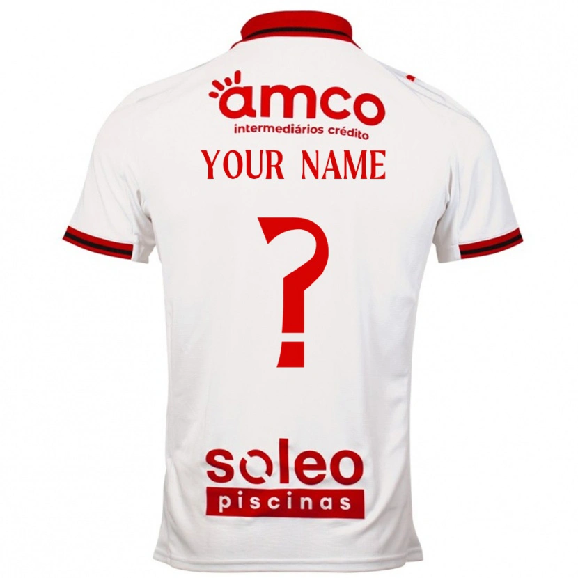 Danxen Women Your Name #0 White Red Away Jersey 2025/26 T-Shirt
