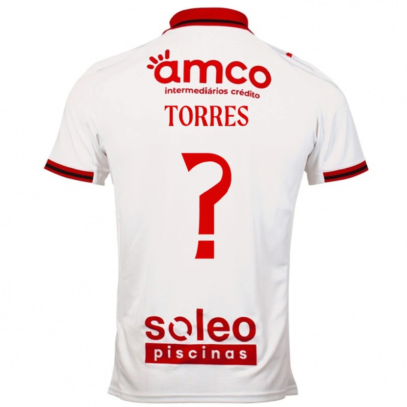 Danxen Women Marco Torres #0 White Red Away Jersey 2025/26 T-Shirt