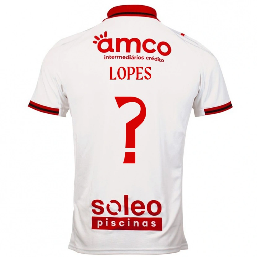Danxen Women Ivo Lopes #0 White Red Away Jersey 2025/26 T-Shirt