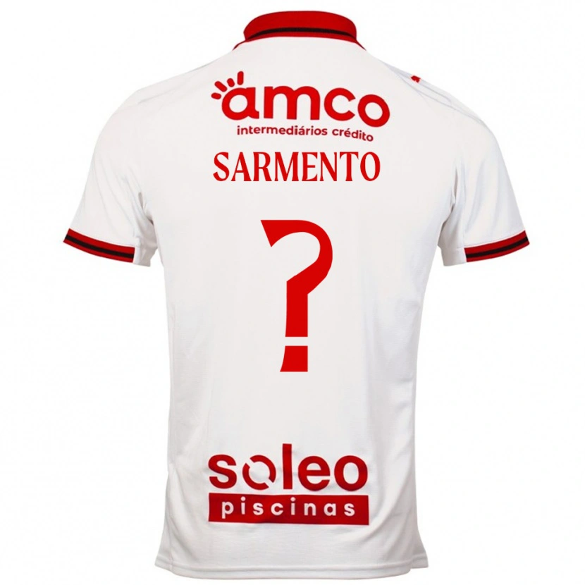 Danxen Women Bernardo Sarmento #0 White Red Away Jersey 2025/26 T-Shirt