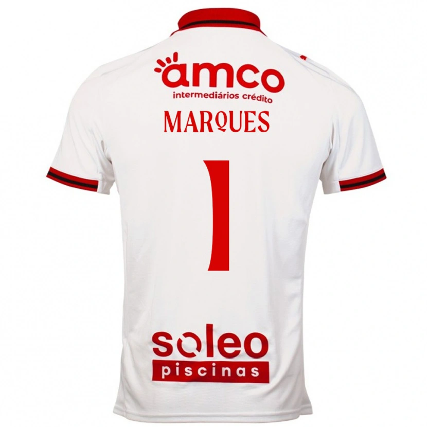 Danxen Women André Marques #1 White Red Away Jersey 2025/26 T-Shirt