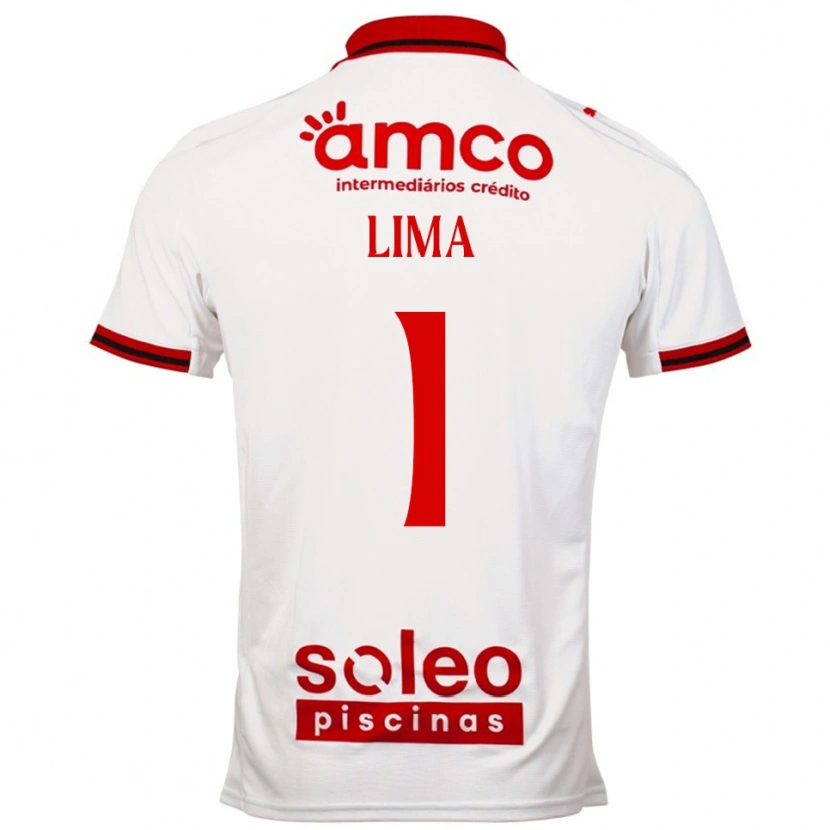 Danxen Women Aline Lima #1 White Red Away Jersey 2025/26 T-Shirt