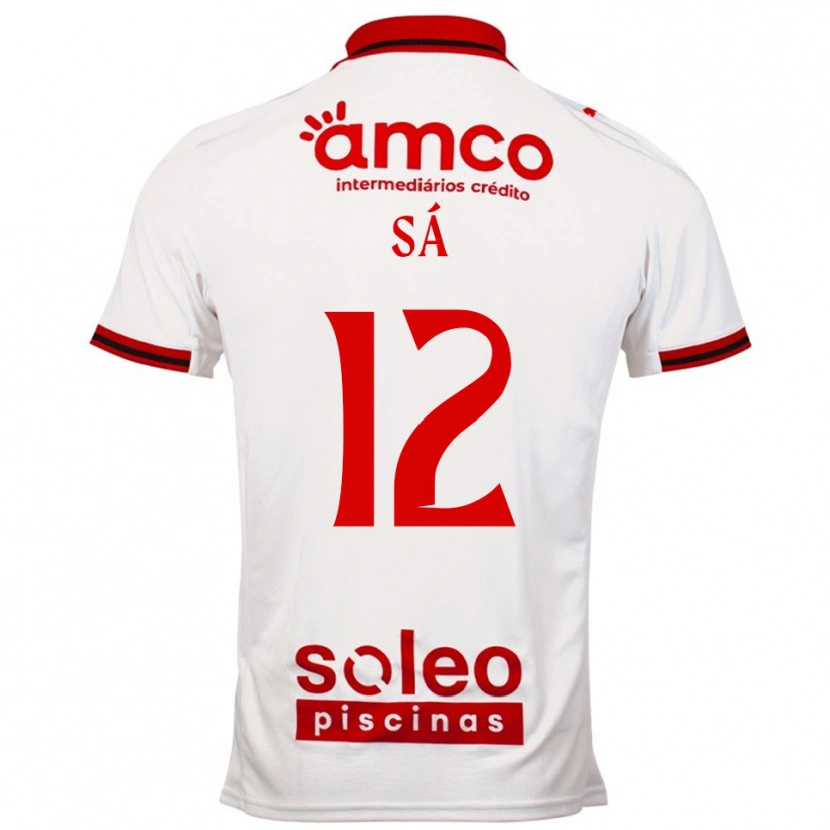 Danxen Women Tiago Sá #12 White Red Away Jersey 2025/26 T-Shirt