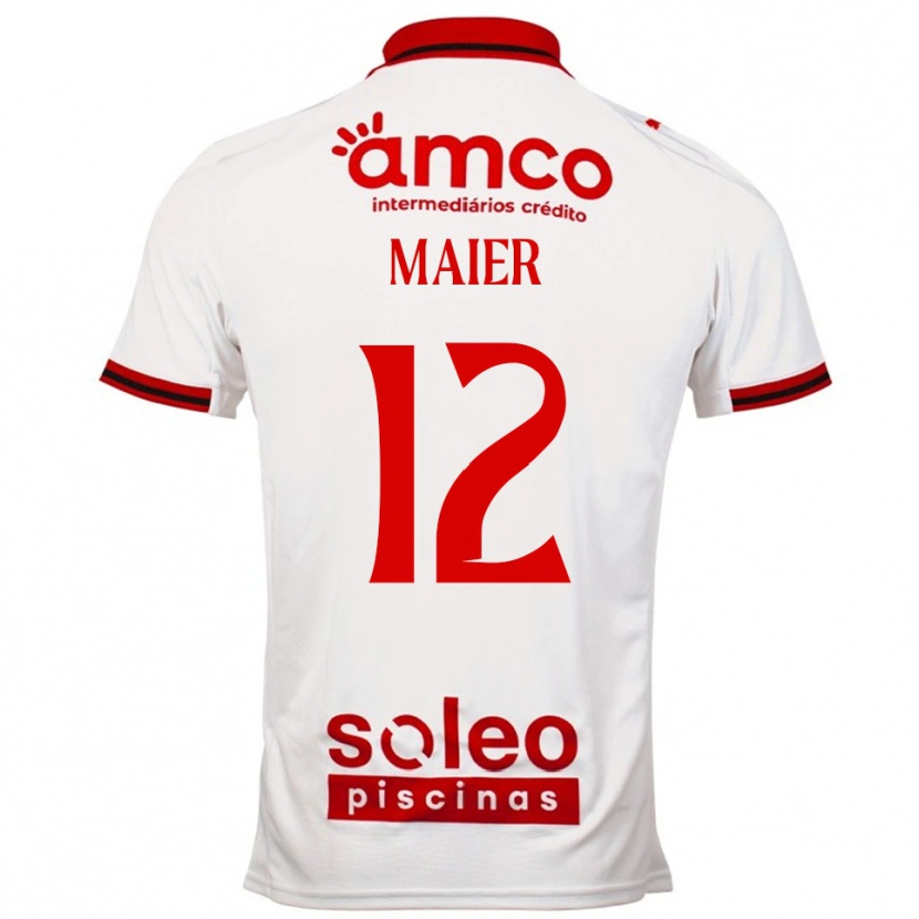 Danxen Women Merse Maier #12 White Red Away Jersey 2025/26 T-Shirt