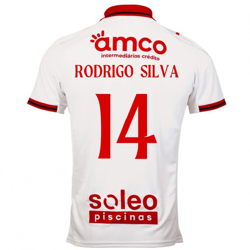 Danxen Women Rodrigo Silva #14 White Red Away Jersey 2025/26 T-Shirt