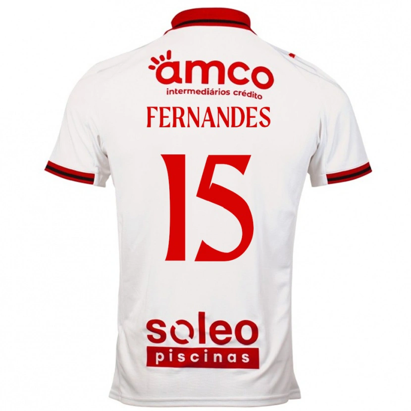 Danxen Women Valdir Fernandes #15 White Red Away Jersey 2025/26 T-Shirt