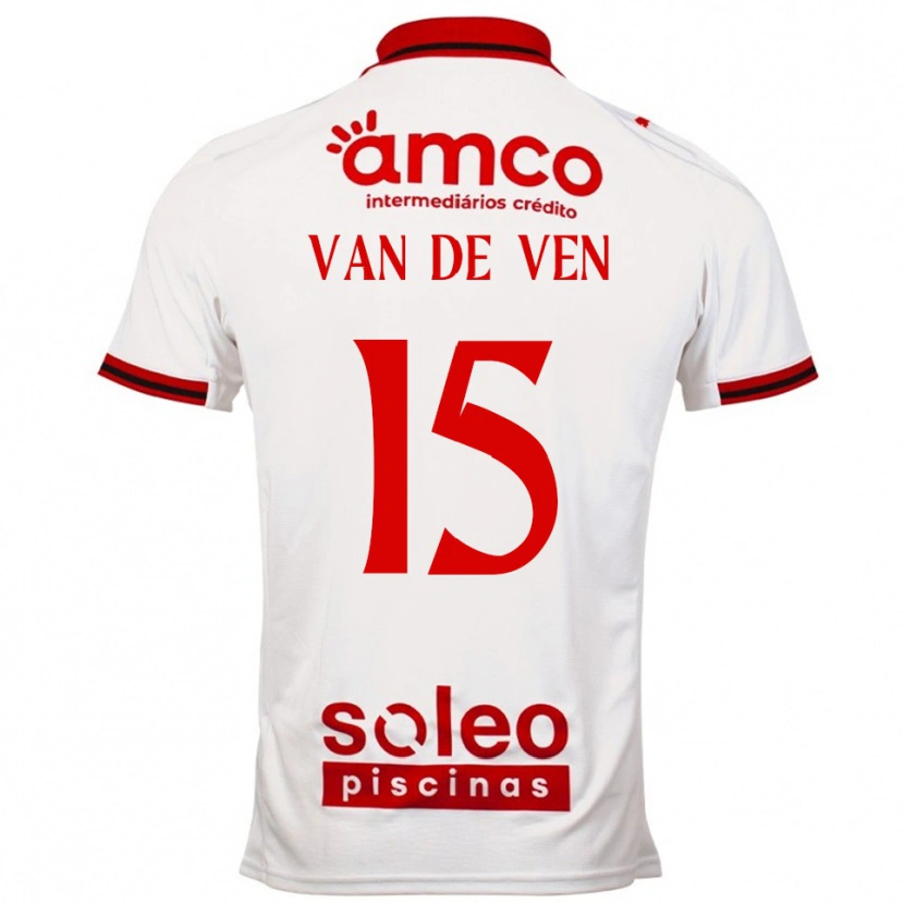 Danxen Women Zoï Van De Ven #15 White Red Away Jersey 2025/26 T-Shirt