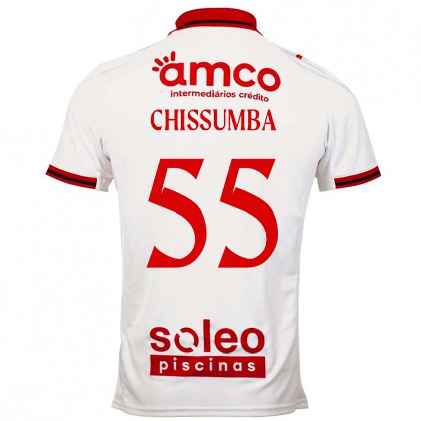 Danxen Women Chissumba #55 White Red Away Jersey 2025/26 T-Shirt