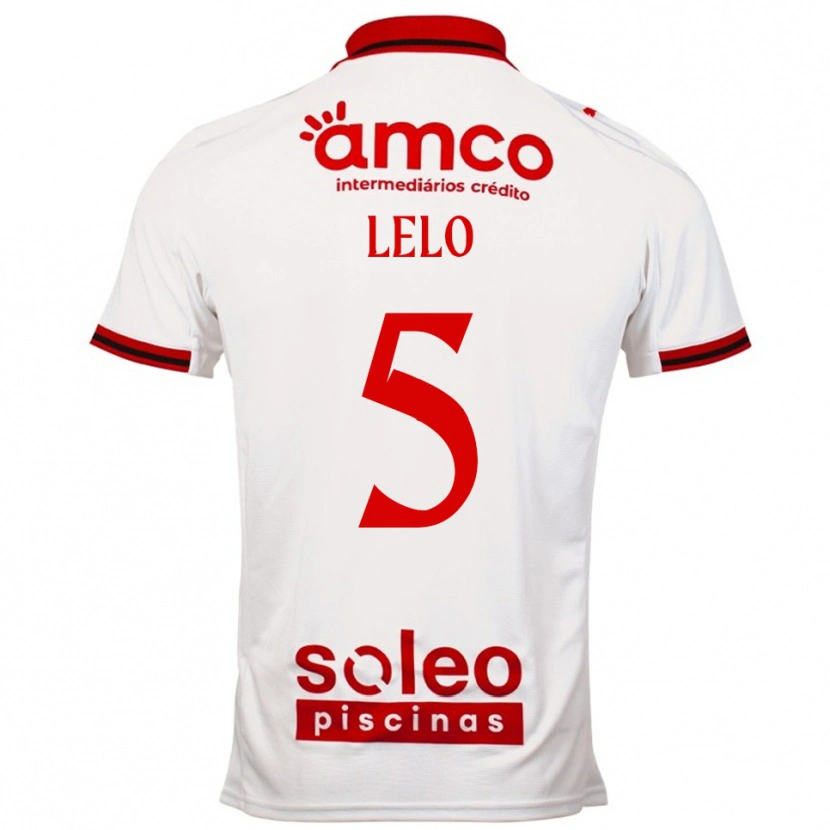 Danxen Women Leonardo Lelo #5 White Red Away Jersey 2025/26 T-Shirt