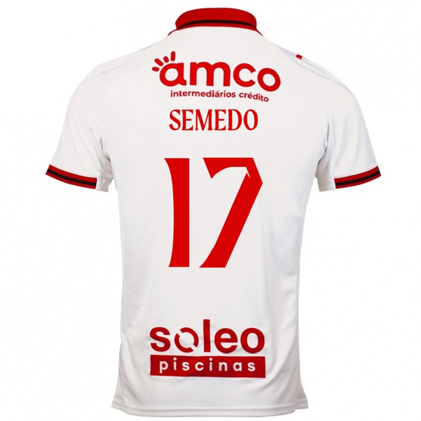 Danxen Women Afonso Semedo #17 White Red Away Jersey 2025/26 T-Shirt