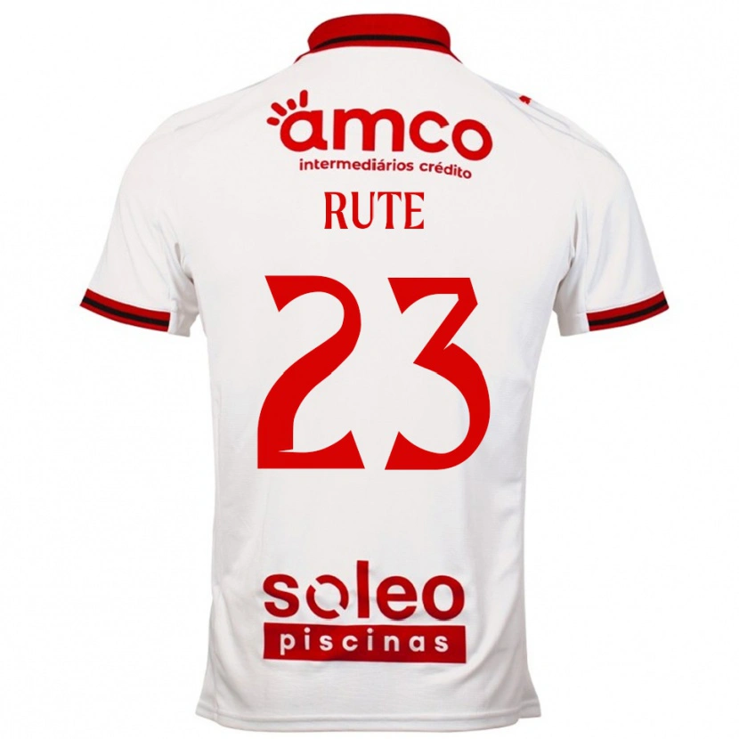 Danxen Women Ana Rute #23 White Red Away Jersey 2025/26 T-Shirt