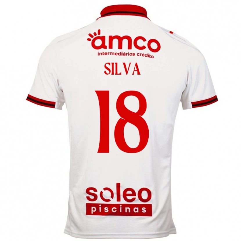 Danxen Women Dani Silva #18 White Red Away Jersey 2025/26 T-Shirt