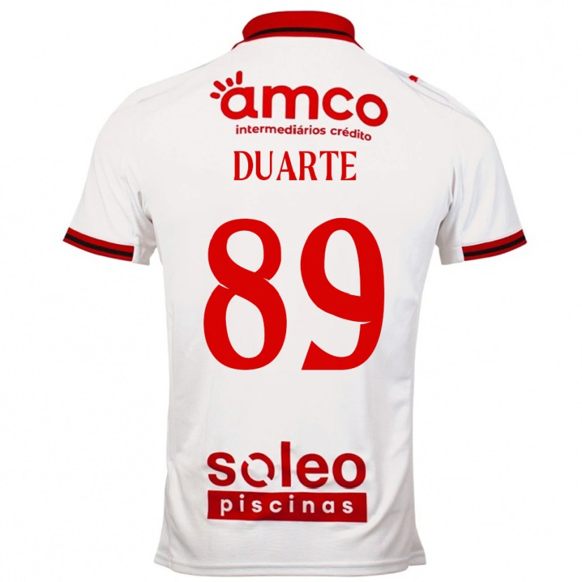 Danxen Women Afonso Duarte #89 White Red Away Jersey 2025/26 T-Shirt