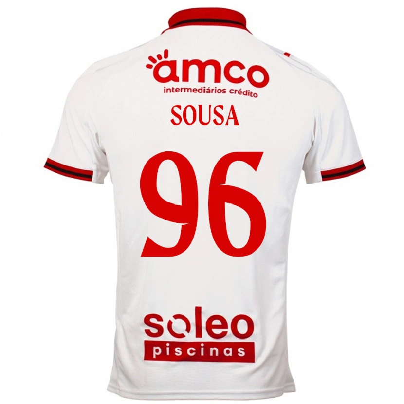 Danxen Women Afonso Sousa #96 White Red Away Jersey 2025/26 T-Shirt
