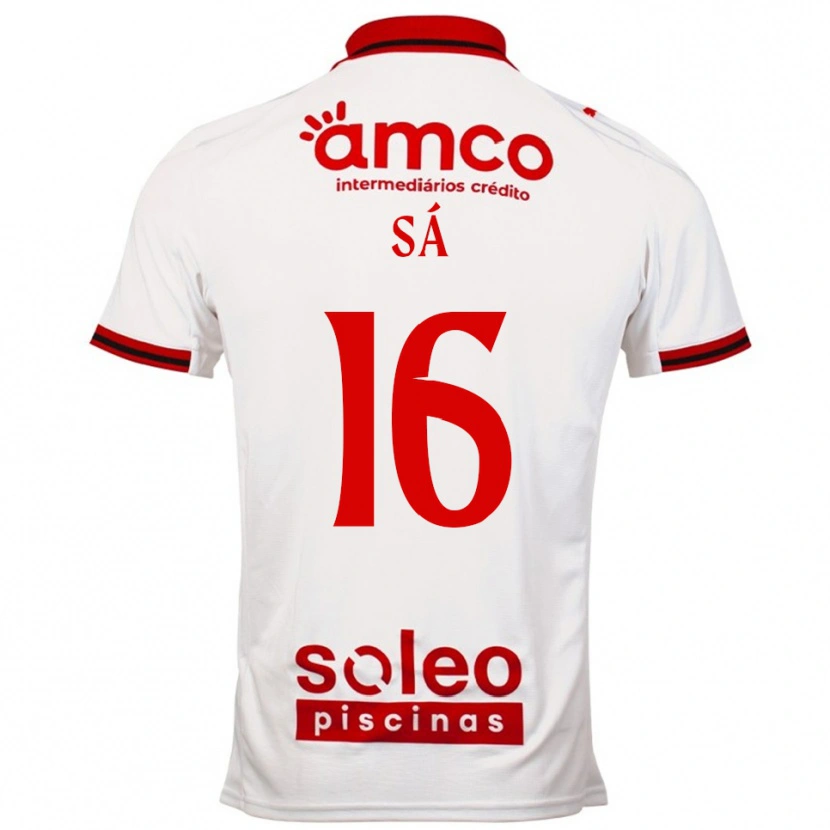Danxen Women Manuel Sá #16 White Red Away Jersey 2025/26 T-Shirt