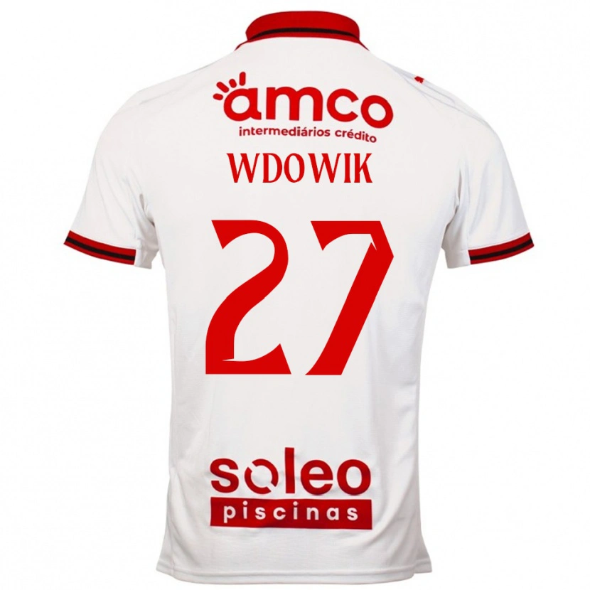 Danxen Women Bartlomiej Wdowik #27 White Red Away Jersey 2025/26 T-Shirt