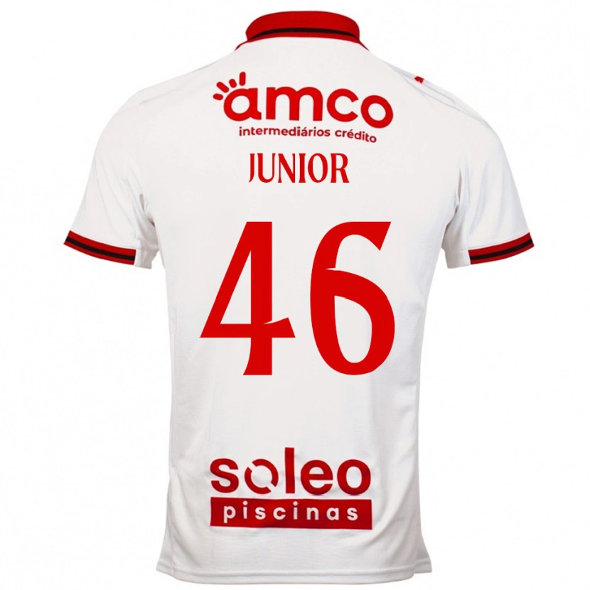 Danxen Women Mário Junior #46 White Red Away Jersey 2025/26 T-Shirt