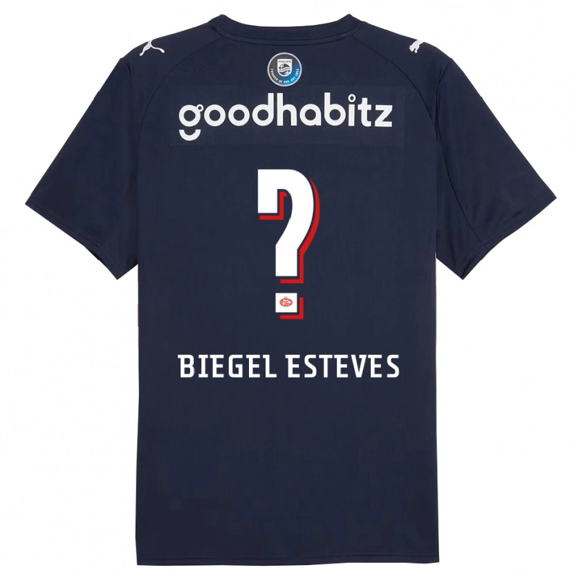 Danxen Women Moon Biegel Esteves #0 Navy White Away Jersey 2025/26 T-Shirt