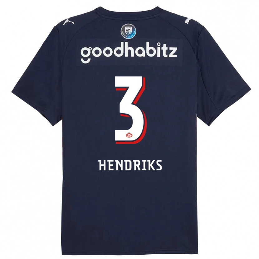 Danxen Women Gwyneth Hendriks #3 Navy White Away Jersey 2025/26 T-Shirt