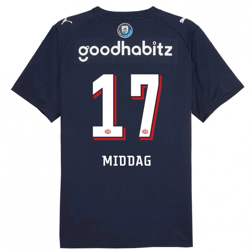 Danxen Women Isai Middag #17 Navy White Away Jersey 2025/26 T-Shirt