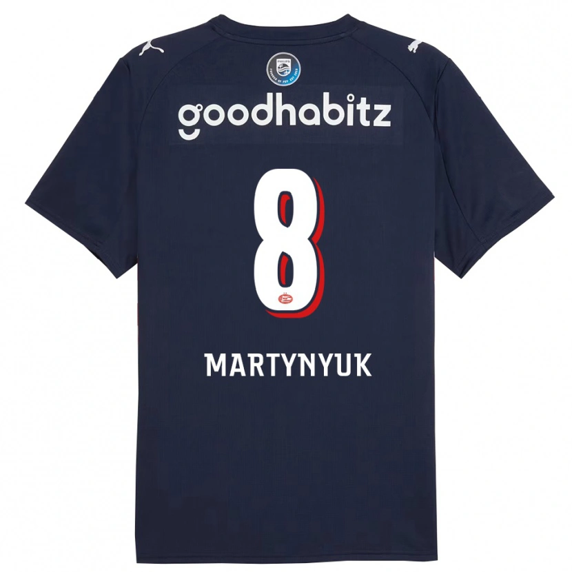 Danxen Women Anton Martynyuk #8 Navy White Away Jersey 2025/26 T-Shirt