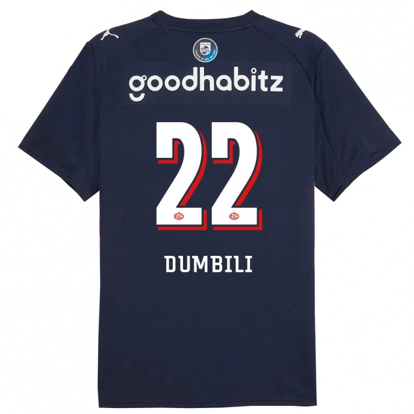Danxen Women Samuel Dumbili #22 Navy White Away Jersey 2025/26 T-Shirt