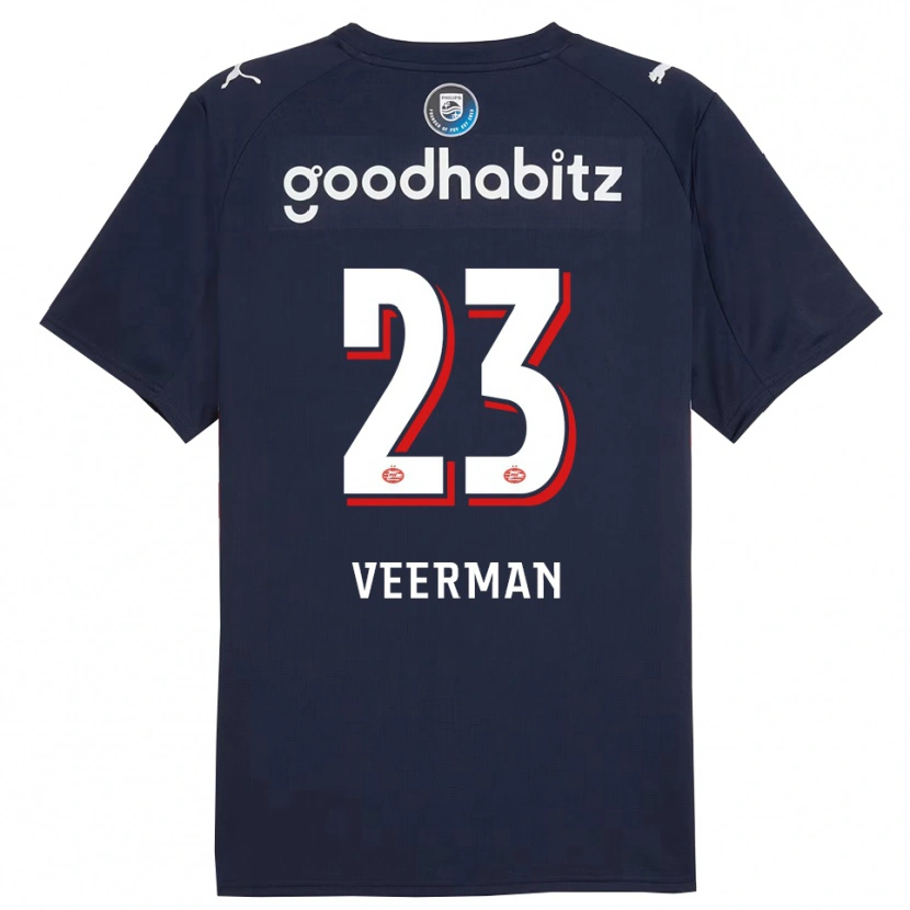 Danxen Women Joey Veerman #23 Navy White Away Jersey 2025/26 T-Shirt