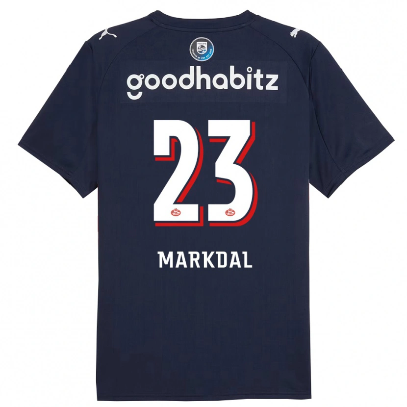 Danxen Women Mikkel Markdal #23 Navy White Away Jersey 2025/26 T-Shirt
