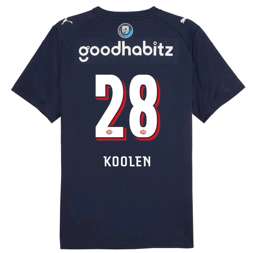 Danxen Women Lars Koolen #28 Navy White Away Jersey 2025/26 T-Shirt