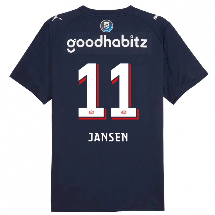 Danxen Women Renate Jansen #11 Navy White Away Jersey 2025/26 T-Shirt