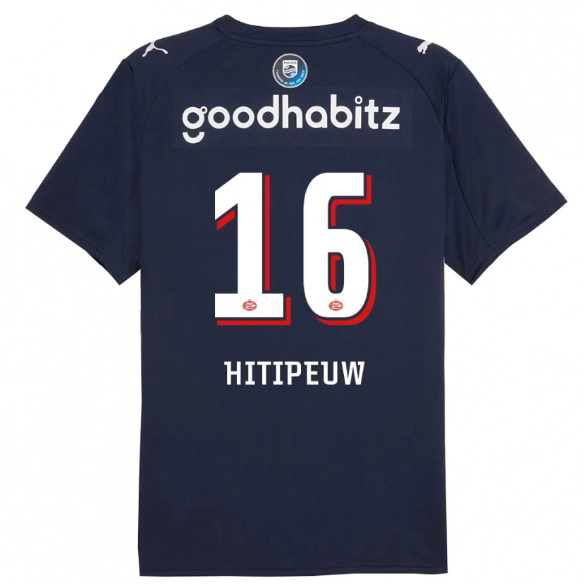 Danxen Women Thaliro Hitipeuw #16 Navy White Away Jersey 2025/26 T-Shirt