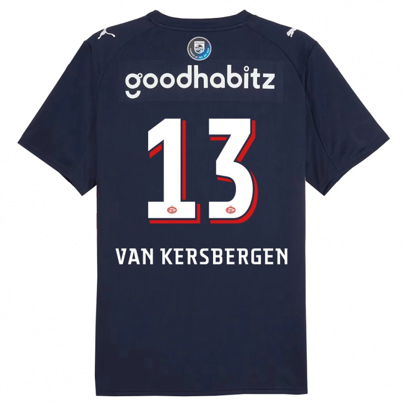 Danxen Women Sander Van Kersbergen #13 Navy White Away Jersey 2025/26 T-Shirt