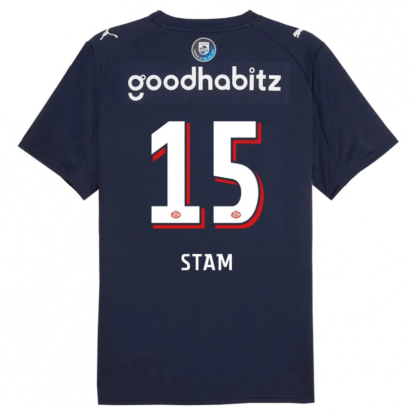 Danxen Women Dyran Stam #15 Navy White Away Jersey 2025/26 T-Shirt