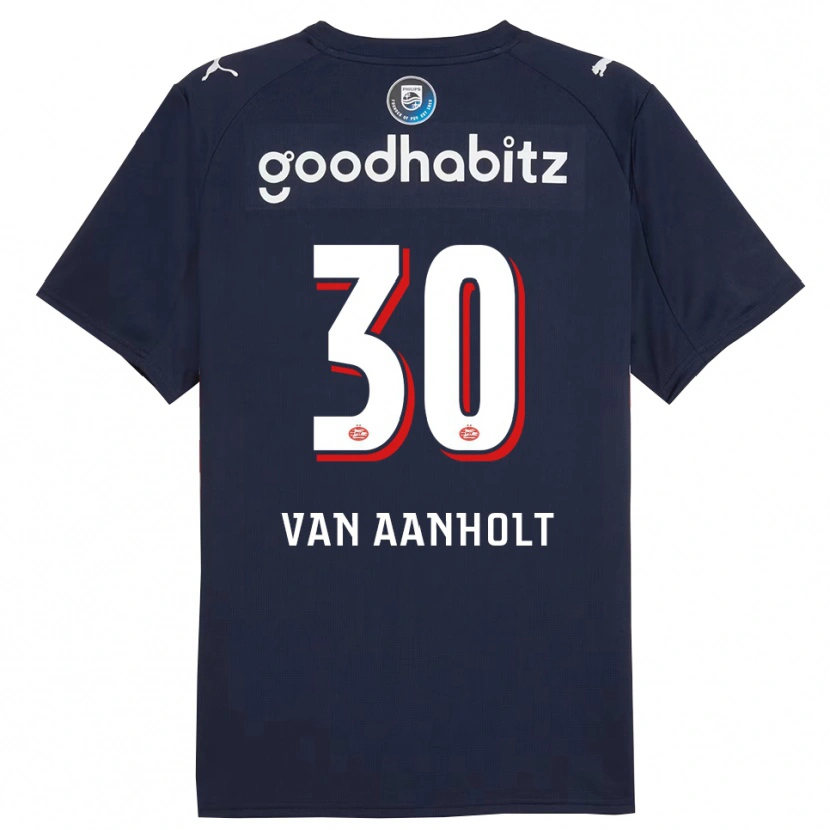 Danxen Women Patrick Van Aanholt #30 Navy White Away Jersey 2025/26 T-Shirt