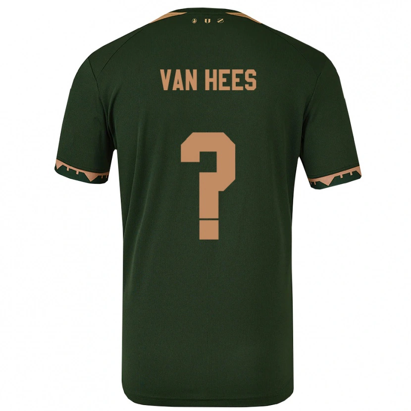 Danxen Women Rickson Van Hees #0 Green Gold Away Jersey 2025/26 T-Shirt