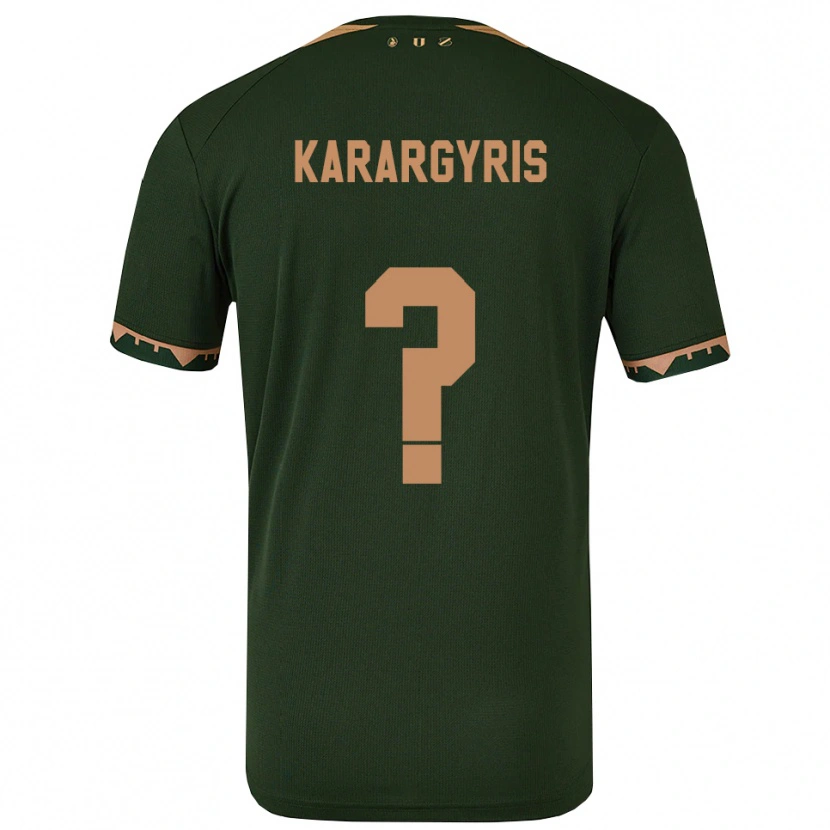 Danxen Women Zois Karargyris #0 Green Gold Away Jersey 2025/26 T-Shirt