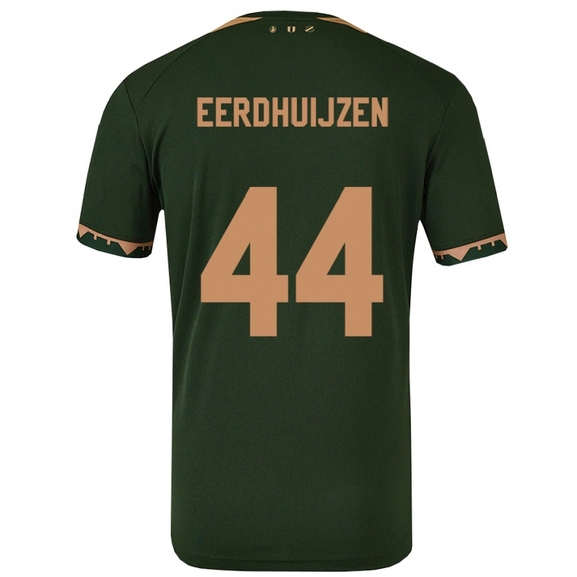Danxen Women Mike Eerdhuijzen #44 Green Gold Away Jersey 2025/26 T-Shirt