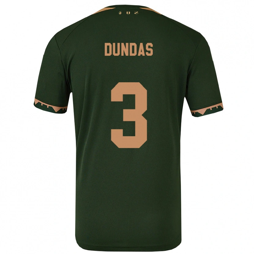 Danxen Women Noa Dundas #3 Green Gold Away Jersey 2025/26 T-Shirt