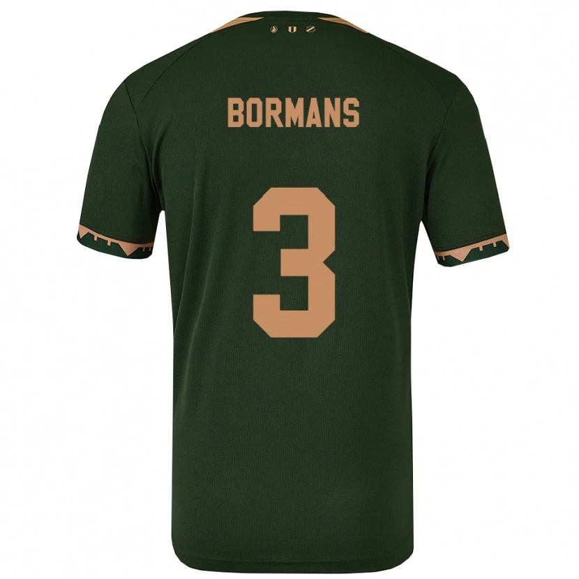Danxen Women Merel Bormans #3 Green Gold Away Jersey 2025/26 T-Shirt