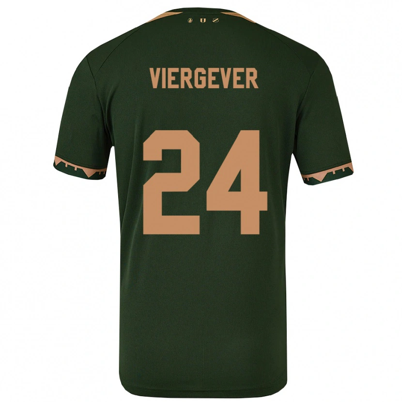 Danxen Women Nick Viergever #24 Green Gold Away Jersey 2025/26 T-Shirt